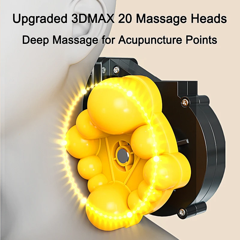 Lenovo Head Massager Car Home Cervical Shiatsu leg Massage Neck Back Waist Electric heating Multifunctional Massage Pillow Gifts