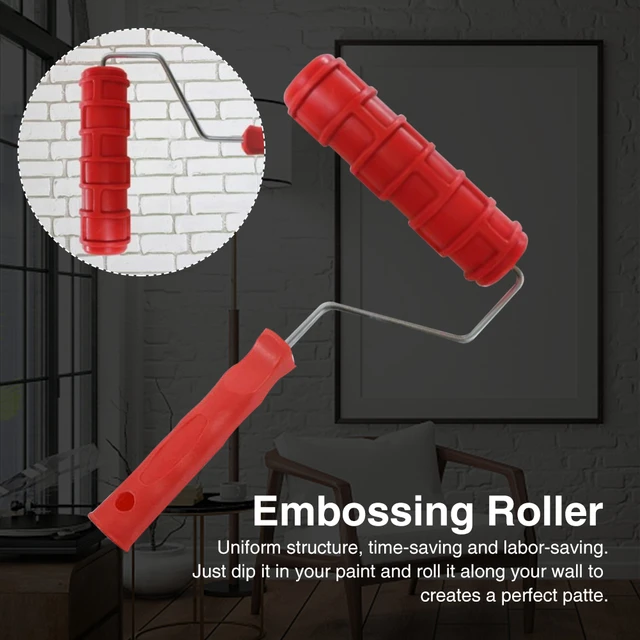 Decorative Texture Roller Wall Painting  Paint Roller Use Textured Walls -  7inch - Aliexpress