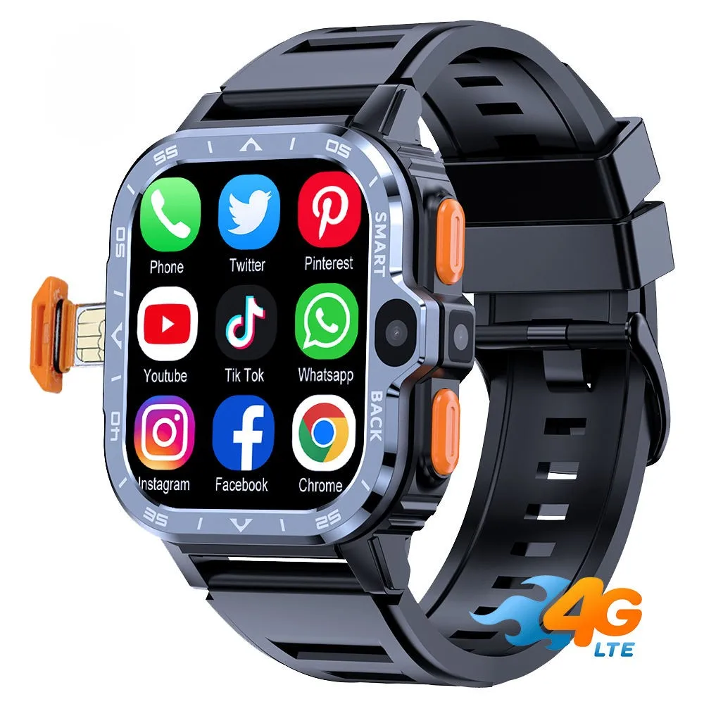 

Умные часы с измерением пульса, 4G, 2g + 16g