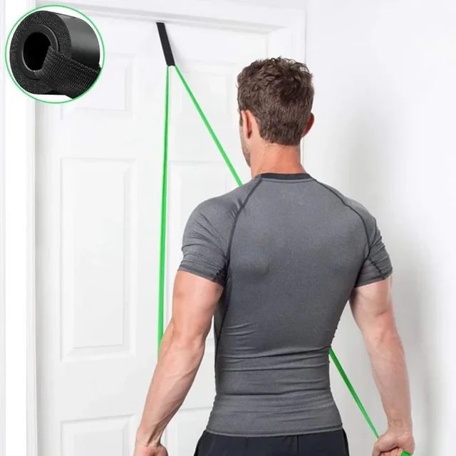 Door Anchor Pull Rope Door Buckle Resistance Band Fitness Elastic Exercise Training Strap Door Anchor Portable Fitness Equipment 2