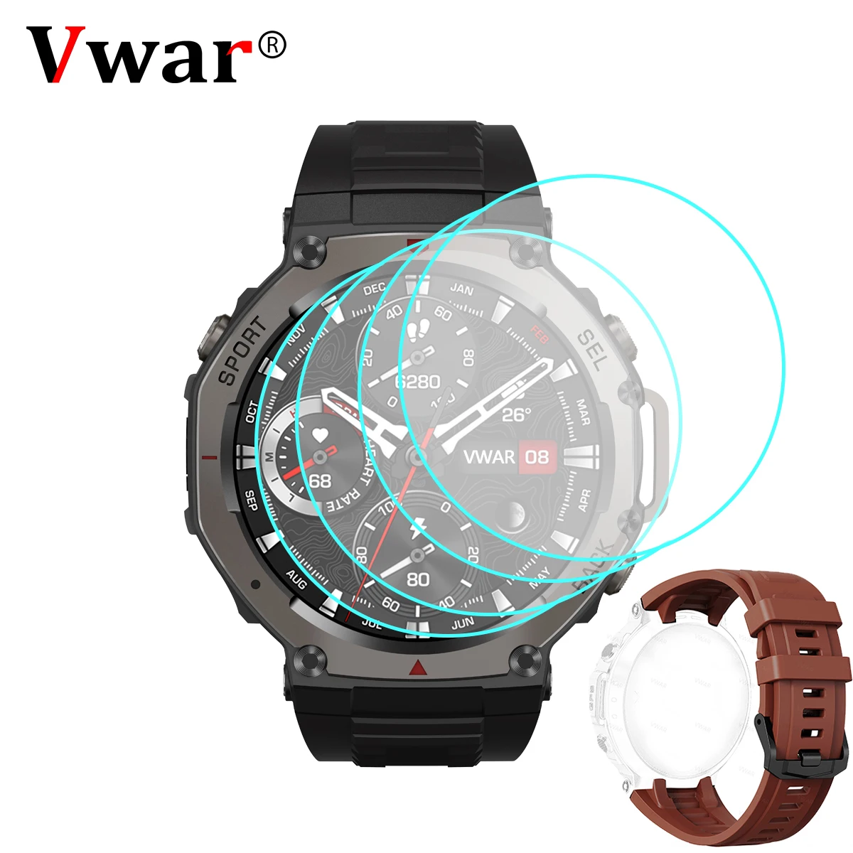 Premium Hydrogel Film and Watch Strap for Smart Watch Screen Protection and Accessories