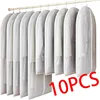 Clothes Hanging Dust Cover Wedding Dress Cover Suit Coat Storage Bag Transparent Fully Enclosed Clothes Cover With Zipper 1