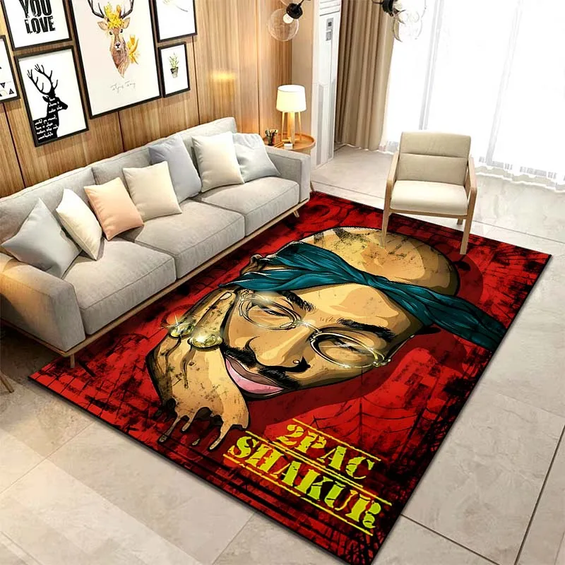 ヒップホップパターンラッパー,クリエイティブな玄関マット