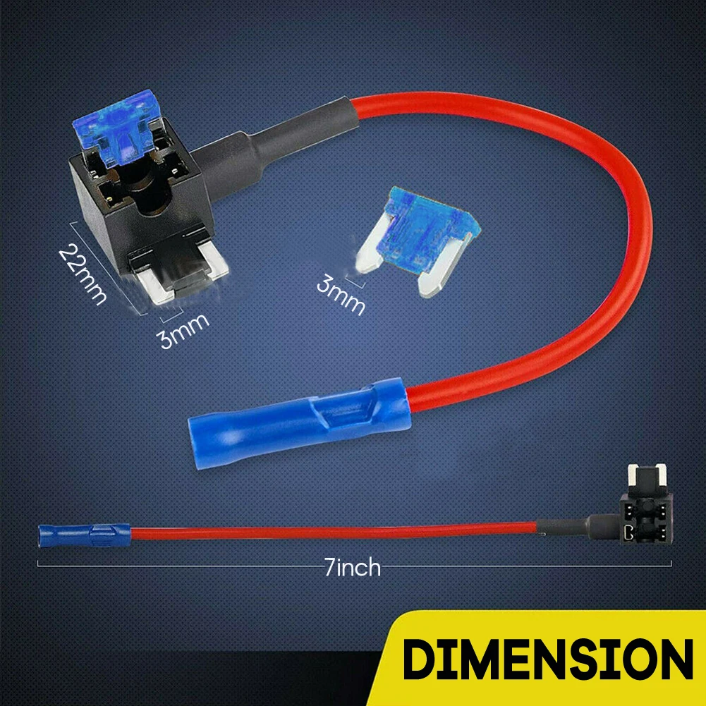 12v Low Profile Add A Circuit Fuse Tap 5pcs Car Mini Micro Blade Fuse Box Holder