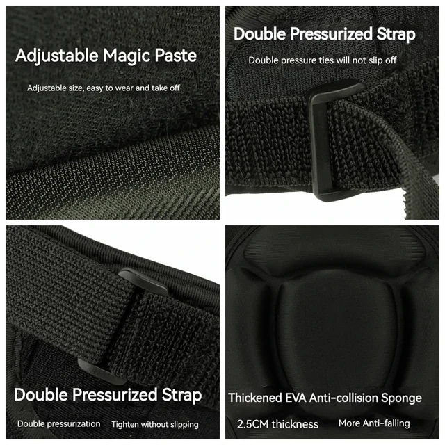 1 Pair Ski Snowboard Elbow&Knee Pads with Straps Cycling Knee Support Protector Dancing Knee Sleeves Basketball Elbow Knee Brace 5