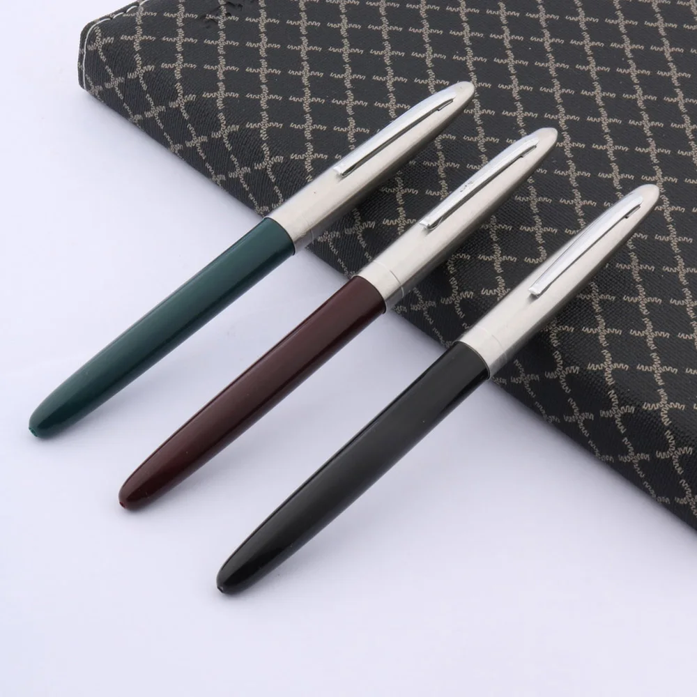 Fountain Pen hero 329-2 Fountain Pen decorated gift classic silver Arrows Style plastic Gold label student pen Finance Supplies