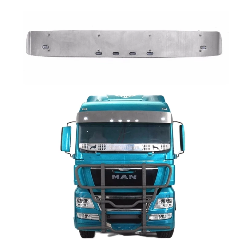 

Tamiya Tractor Upgrade Part Full Metal Sun Visor and Light kit for 1/14 Radio Control Car R/C Truck MAN TGX 56325 56329 540