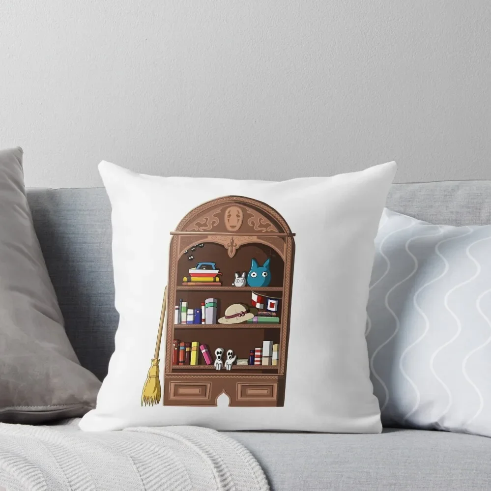 

Bookcase of Dreams and Madness: Throw Pillow