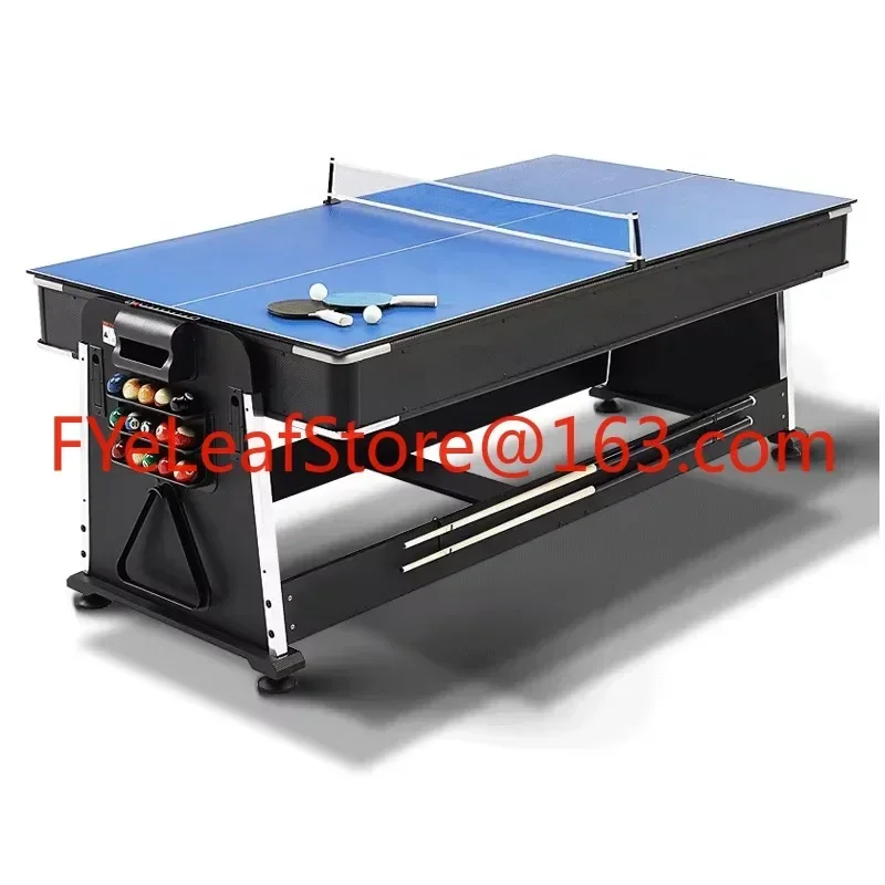 Factory Direct Sell 4 in 1 7FT Multi Game Pool Billiard Table, Air Hockey Table, Table Tennis Table with Dinning Top 2