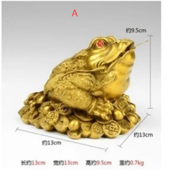

Pure Copper Toad Home Living Room Counter Office Desk Craft ornaments