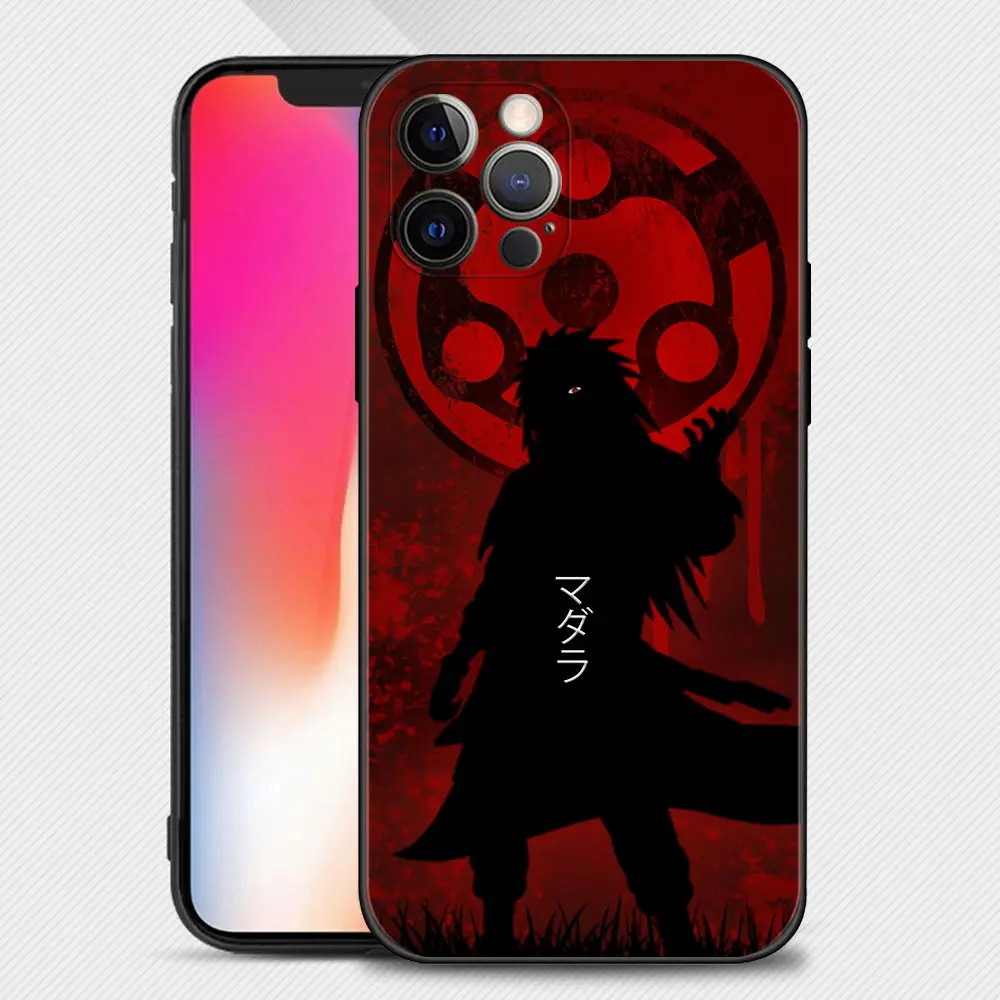 Phone Case For Apple iPhone 13 12 11 Pro Max 13 12 Mini XS Max XR X 7 8 6 6S Plus 5 5S SE 2020 Shell Anime Naruto Madara Uchiha iphone 12 pro max cover