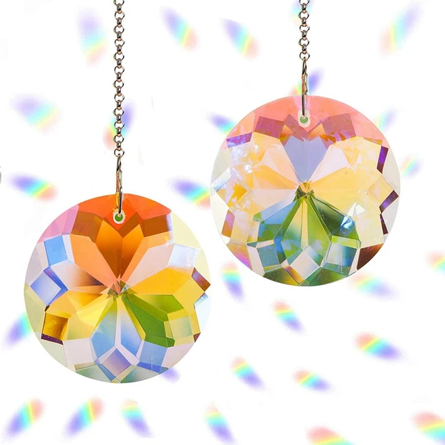 Crystal Suncatcher Szivárvány Prizma Varázsa Ablak Szél Hangjelző Világos Fogó Művészet Függő Medál Otthoni Kert Dekoráció