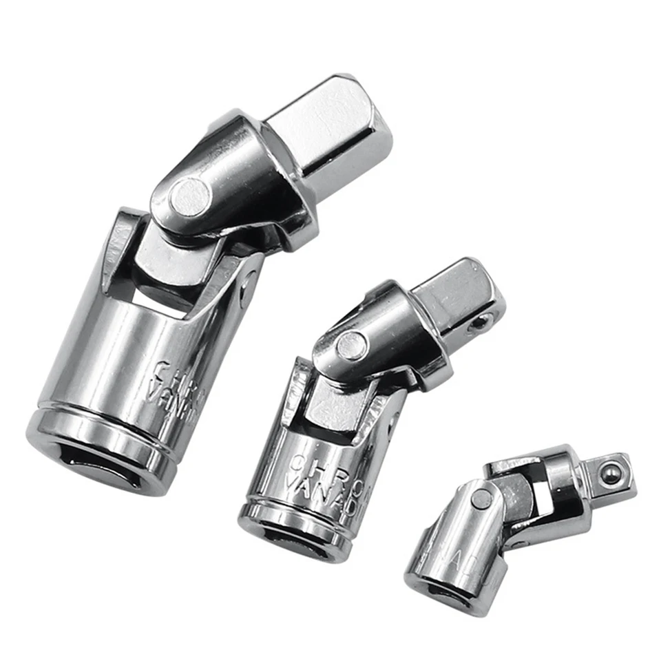 Douille à Joint Universel Pivotante 360° - En Acier Chrome-molybdène - Choix 1/4", 3/8" Ou 1/2" - Pour Clé Pneumatique Ou Perceuse