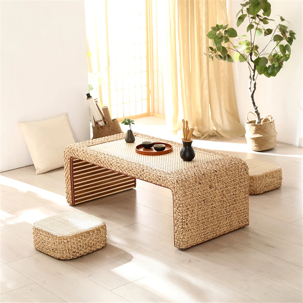 Simple Living Room Furniture Coffee Tables Modern Apartment Bedroom Rattan Endtable Creative Household Dormitory Bedside Table