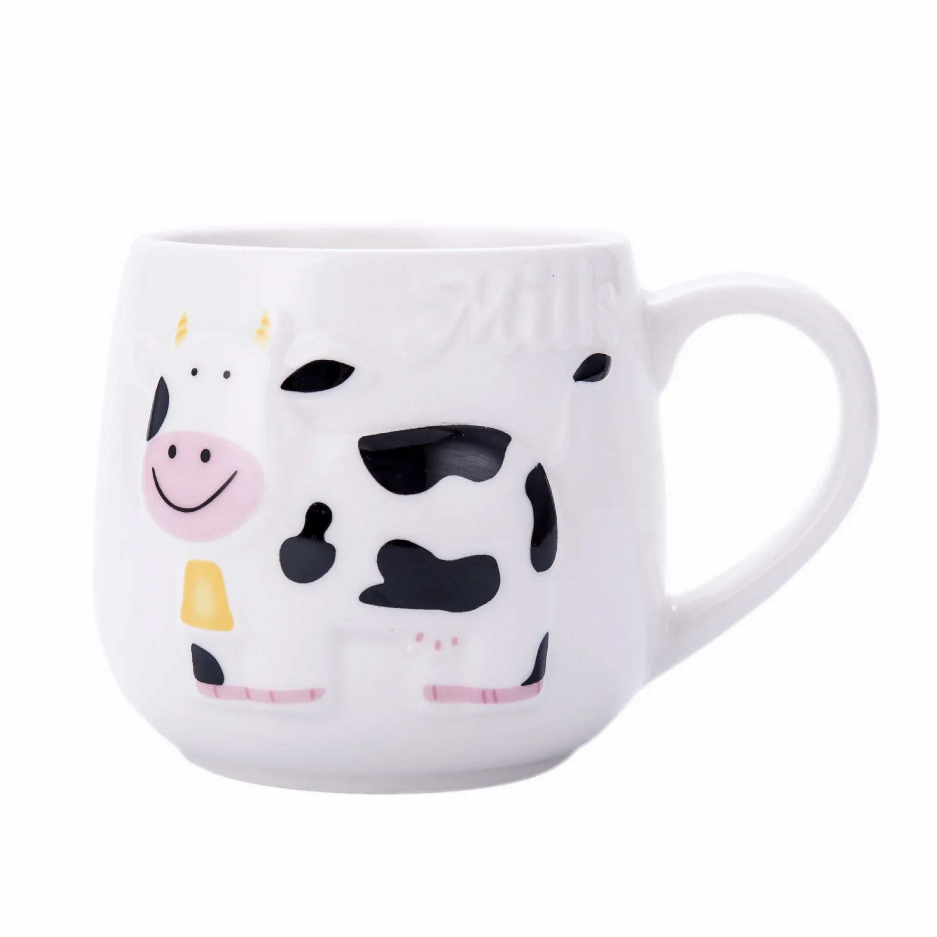 Kawaii Milk Cow Mugs Home Milk Tea Beer Water Breakfast Tumbler Drinkware  Birthday Gift Coffee Cups Cute Ceramic Glass - AliExpress