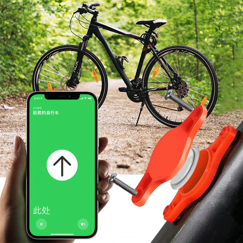 Universal Bike Tracker Hidden Locator Immobilizer Protective Cover Bike Water Bottle Box Holder for Apple AirTag Anti Lost Tracker Anti Lose Tracker Item Locator Anti Lost Locator