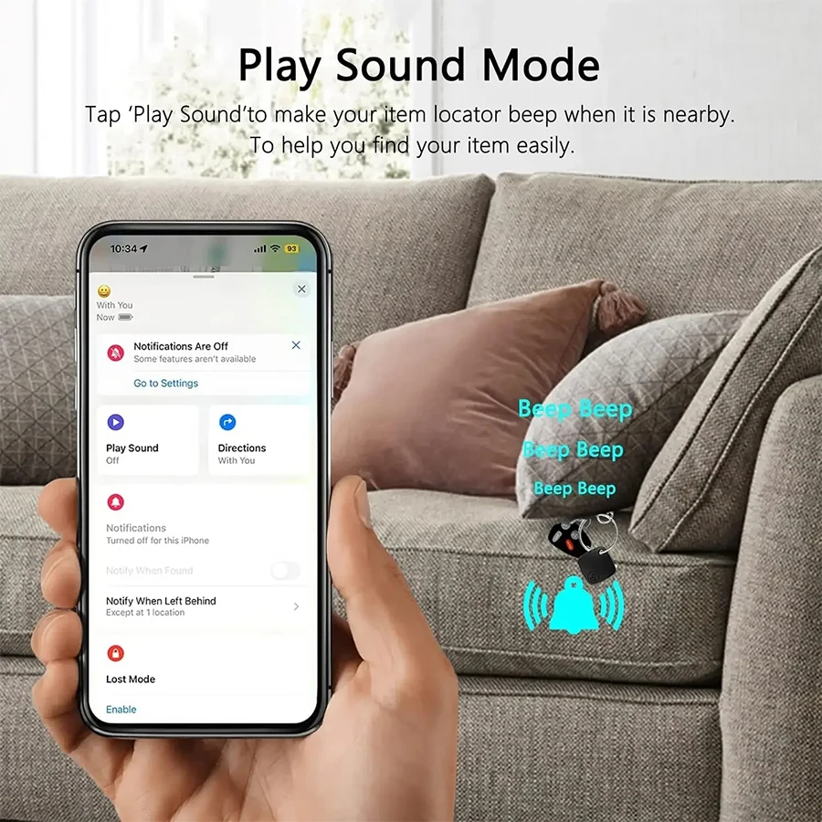 Smart Bluetooth GPS Tracker and Anti-Lost Key Finder for Pets, Luggage, and Cars