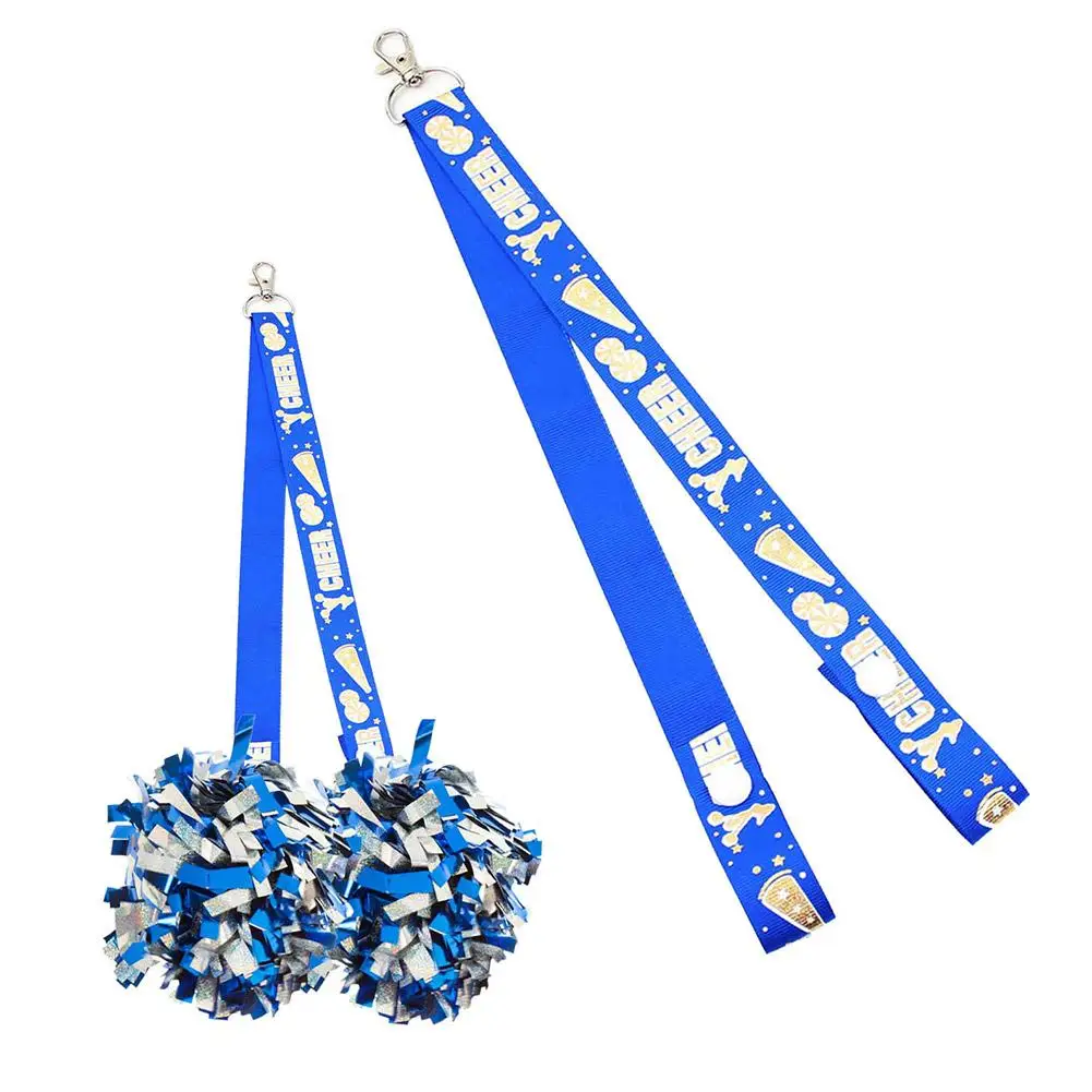 1Pc Creative Glitter Ribbon Keychain Cheerleader Keychain Pendant Backpack Decorative Accessories Gifts