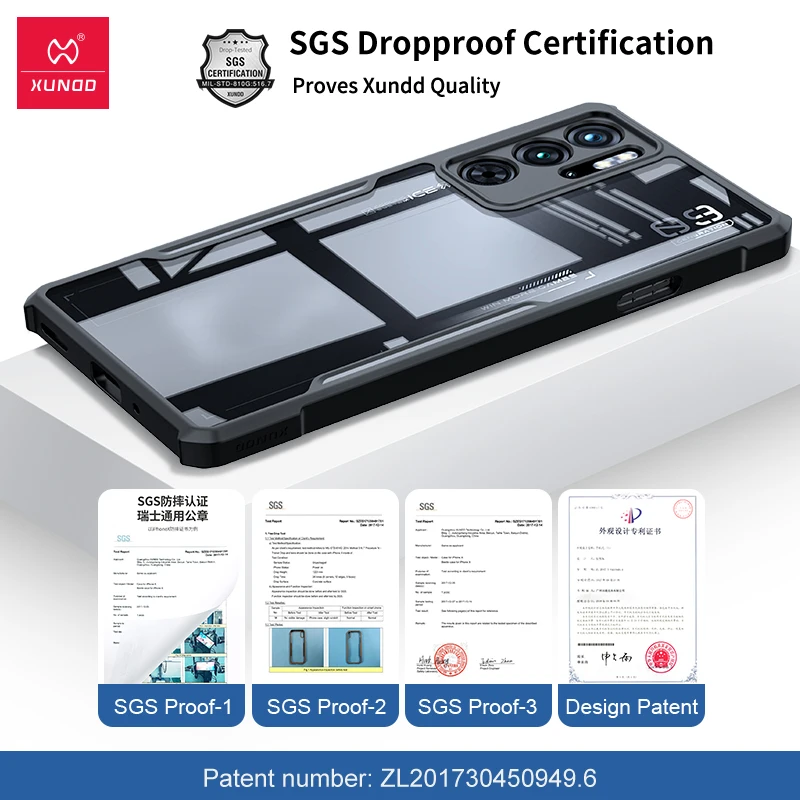 Xundd For Nubia Red Magic 9S Pro 9 Pro Plus 8S Pro Case,Airbag