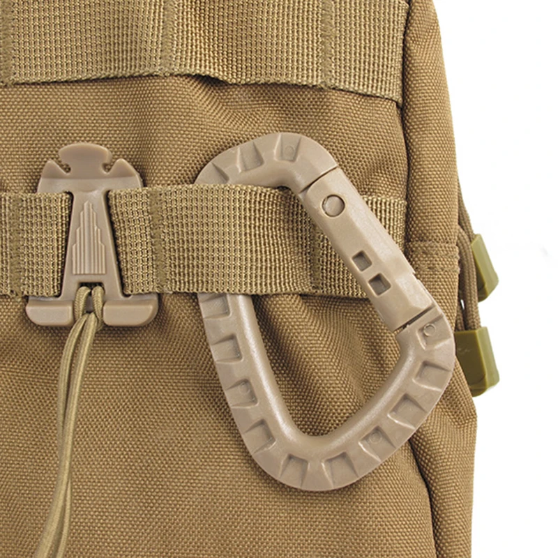 Outdoor Medium Tactical Karabiner ITW Molle Schnalle Haken Rucksack Molle System D Schnalle Sport Camping Klettern Zubehör – Detail 7
