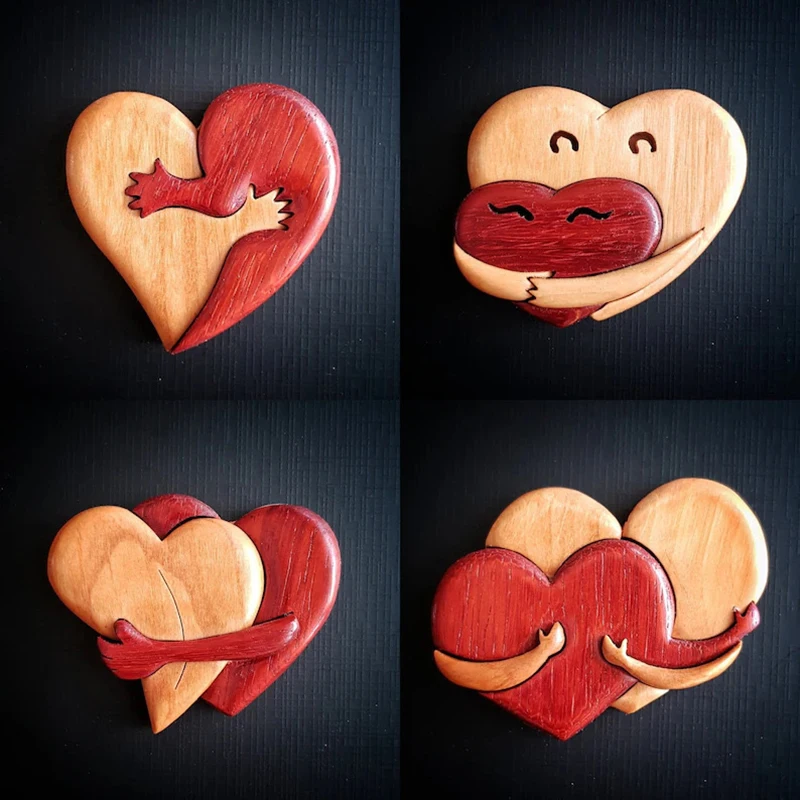 

Деревянные резьбы в форме сердца ручной работы с надписью «A Hug My Heart»