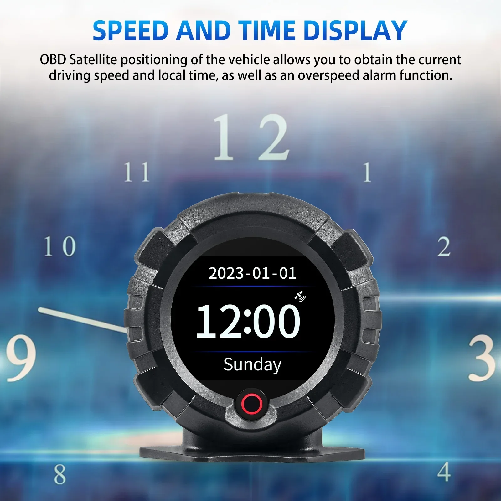 Obd/gps Head-Up-Display x95 Digital Automotive Fahr geschwindigkeit Slop Meter GPS Tacho Auto Head-Up-Display Autozubehör – Detail 19