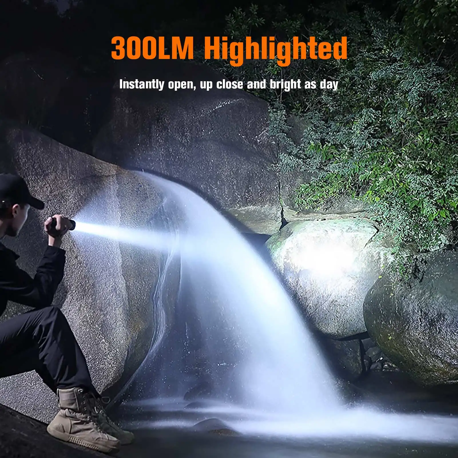Darlur Mini Pocket Flashlight - USB-C Rechargeable, 3 Modes, High Lumens EDC Flashlight - View #5