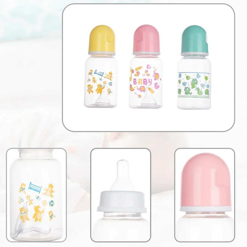 Mini Baby Feeding Bottle 125ML for Newborn Baby Safe Newborn Kids Nursing Care Feeder Fruit Juice Milk Bottles Infant Supplies water bottle,milk bottle,feeding bottle,glass milk bottle,baby feeding utensils