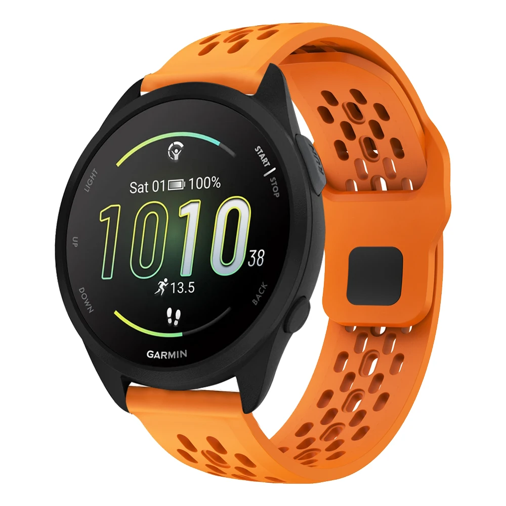 Breathable Silicone Sports Watch Strap - 20mm
