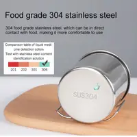 250/350/500ML Stailess Steel Mug Coffee Cup Foldable Handle Portable Travel Camping Cup Milk Tea Cup Tumbler Water Coffee Cup 2