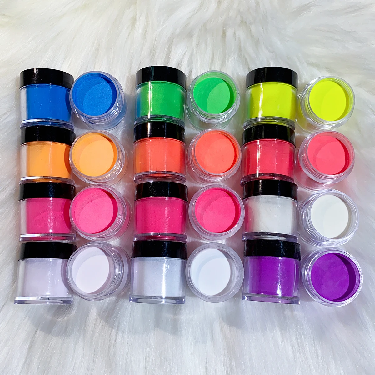Nail Powder Set 12Jars*10g Glows in the Dark
