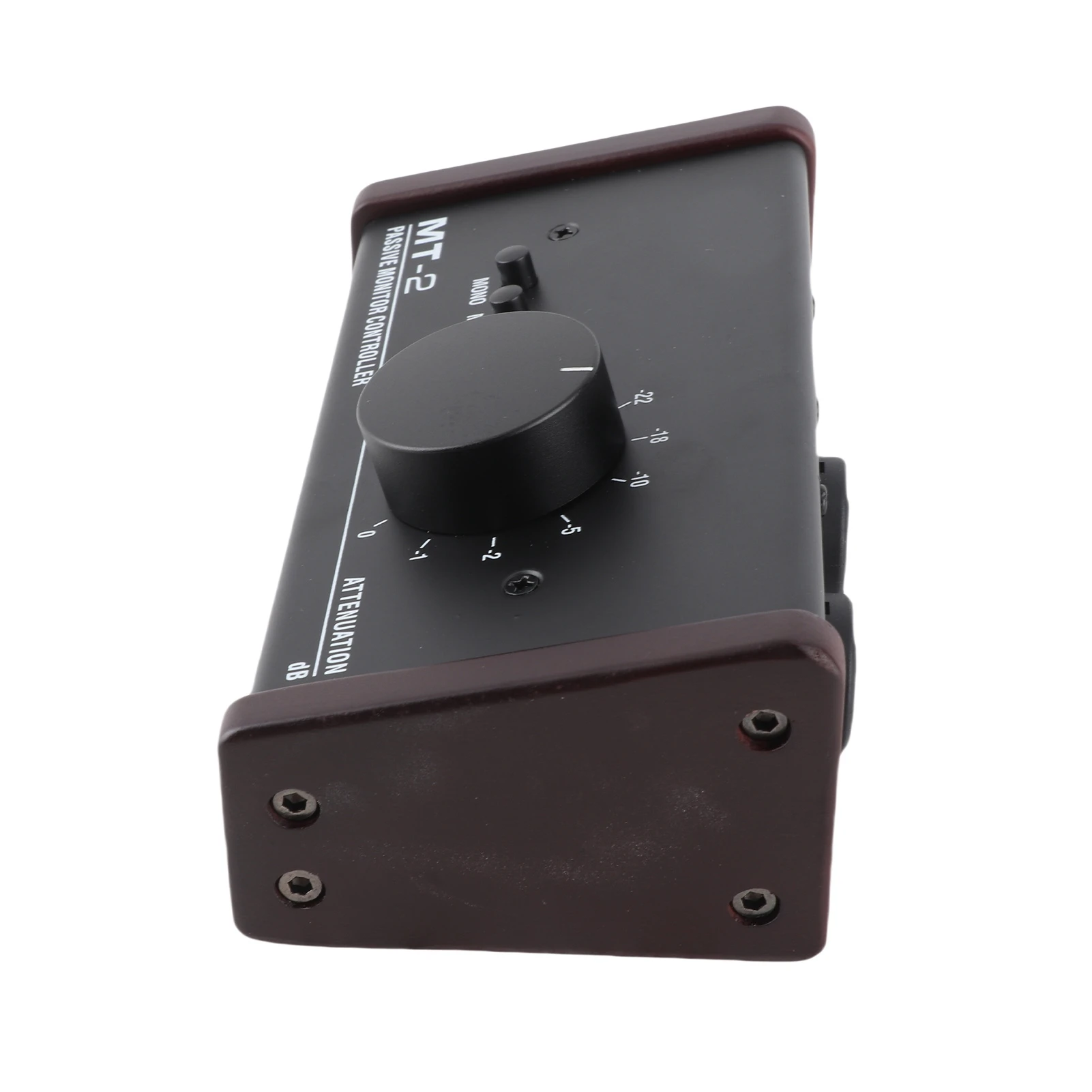 패시브 모니터 컨트롤러 XLR 및 3.5mm 인터페이스 대형 볼륨 노브 음소거 제어 노트북용 패시브 스테레오 볼륨 컨트롤러