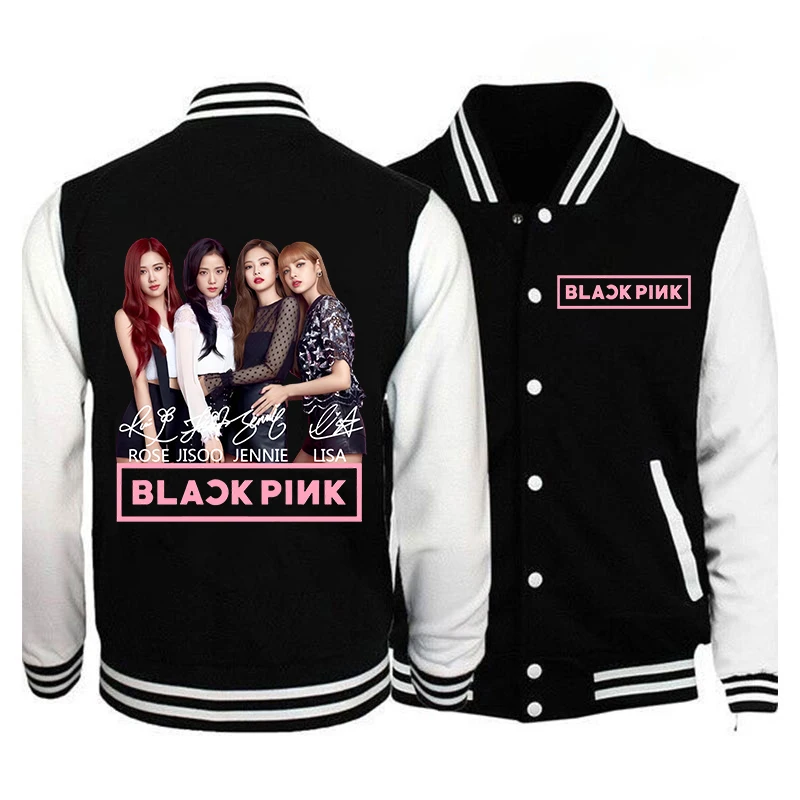 

Fashion K-POP Baseball Jackets Coat Fans Clothes Women Men Autumn Winter Long Sleeve Y2k Baseball Jackets