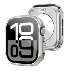 Premium Tempered Glass Screen Protector for 40mm Series 4 5 6 SE (Full Silver)