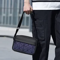 2025 nouvelle mode couleur losange modèle femmes hommes bandoulière sac à bandoulière élégant marque trajet sacs à main sac de messager décontracté 2