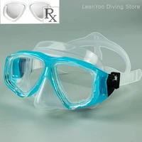 Optical Tempered Glass Diving Goggles Corrective Swimming Mask for Short-Sighted Swimmers Power Range -1.0 to -8.0 diopter 1