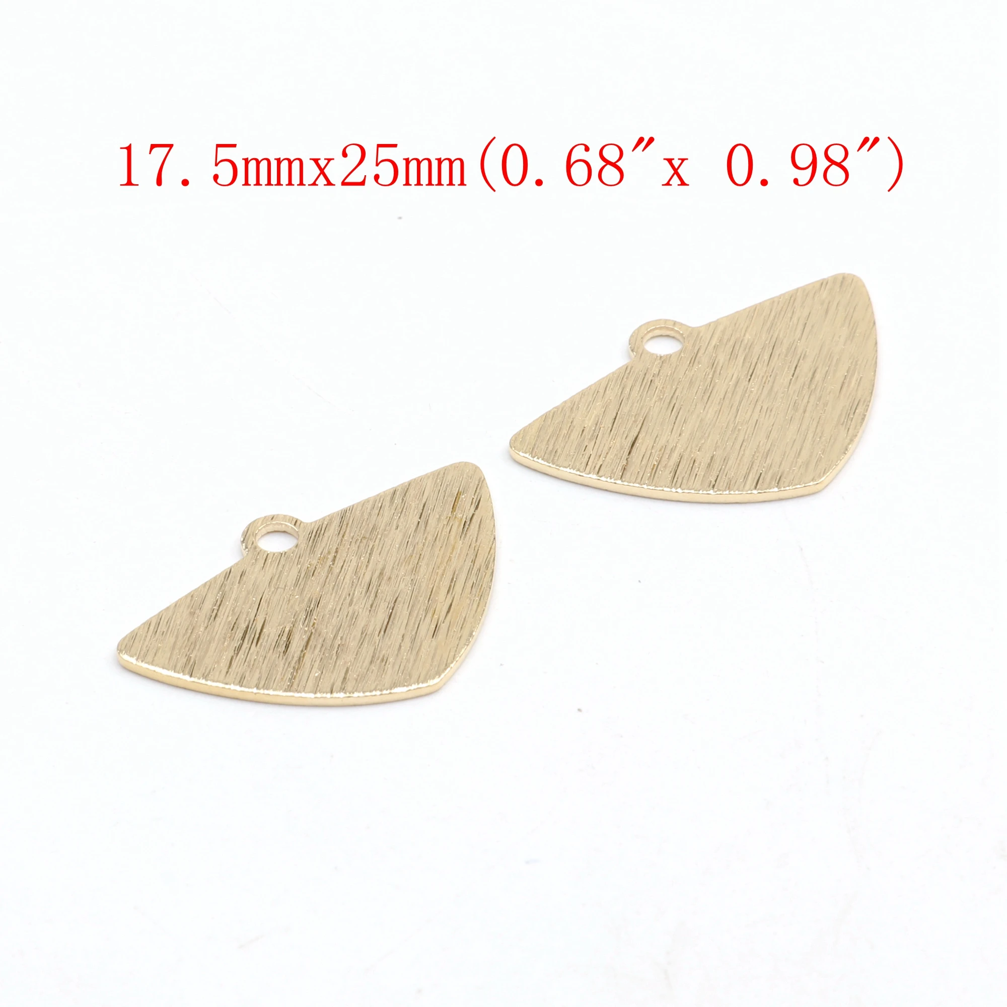 Charms aus gehämmertem Messing, herzförmiger Verbinder, Zubehör für DIY-Ohrringe, Halskette, Armband, DIY-Herstellung, Schmuckzubehör – Detail 5