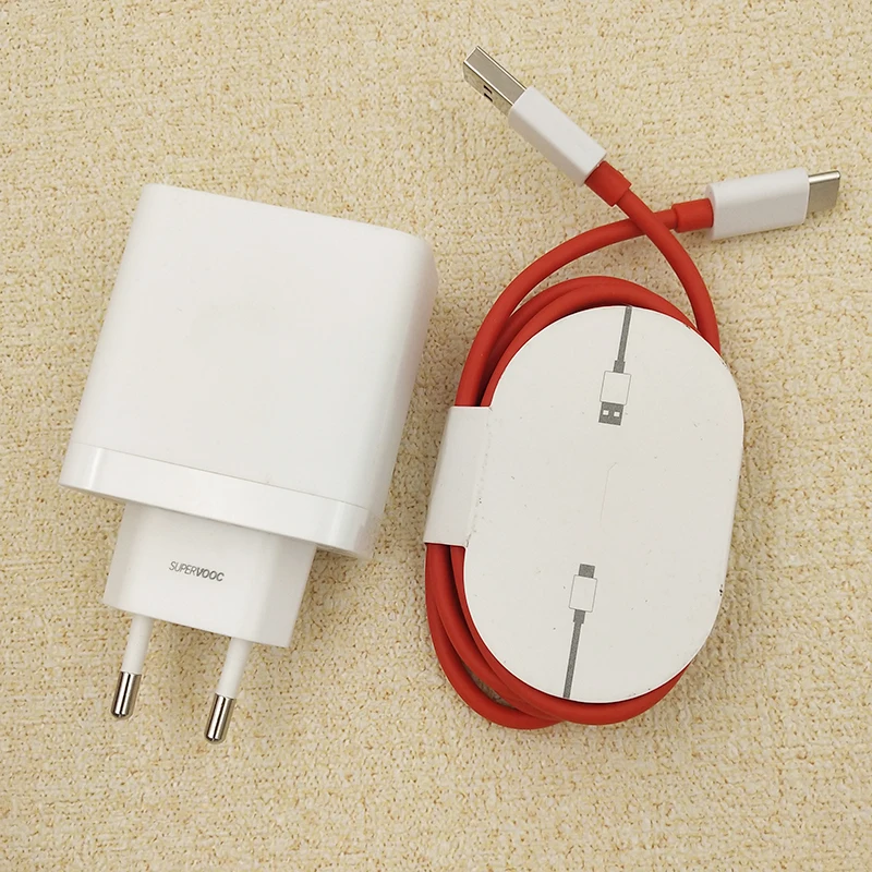 OnePlus 67W Original SuperVOOC Fast Charger with USB Type-C Cable