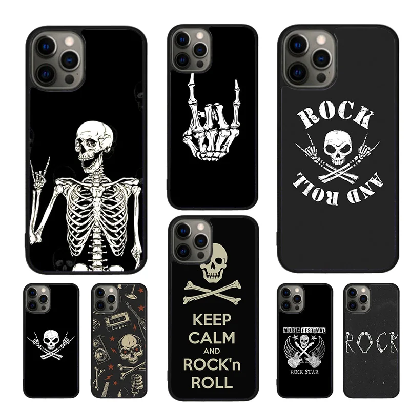 Rock & Roll Skull Phone Case - Edgy Protective Cover