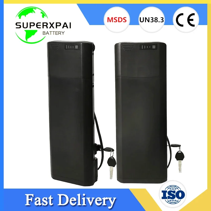 

36v 48v Folding Bicycle Battery 10ah14ah 18650 21700 Li-ion battery pack Kangaroo PK4-4C 3-3C for 350W 500W motor