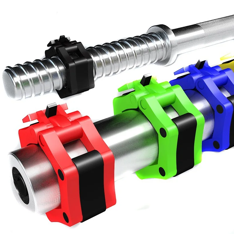 Weightlifting Barbell Safety Buckle Clip Nut Clip Austrian Bar Portable Accessories 50mm A Pair