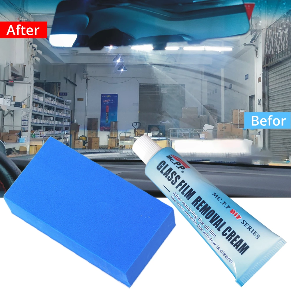 Auto Car Glass Polishing Degreaser Cleaner Oil Film Clean Polish Paste