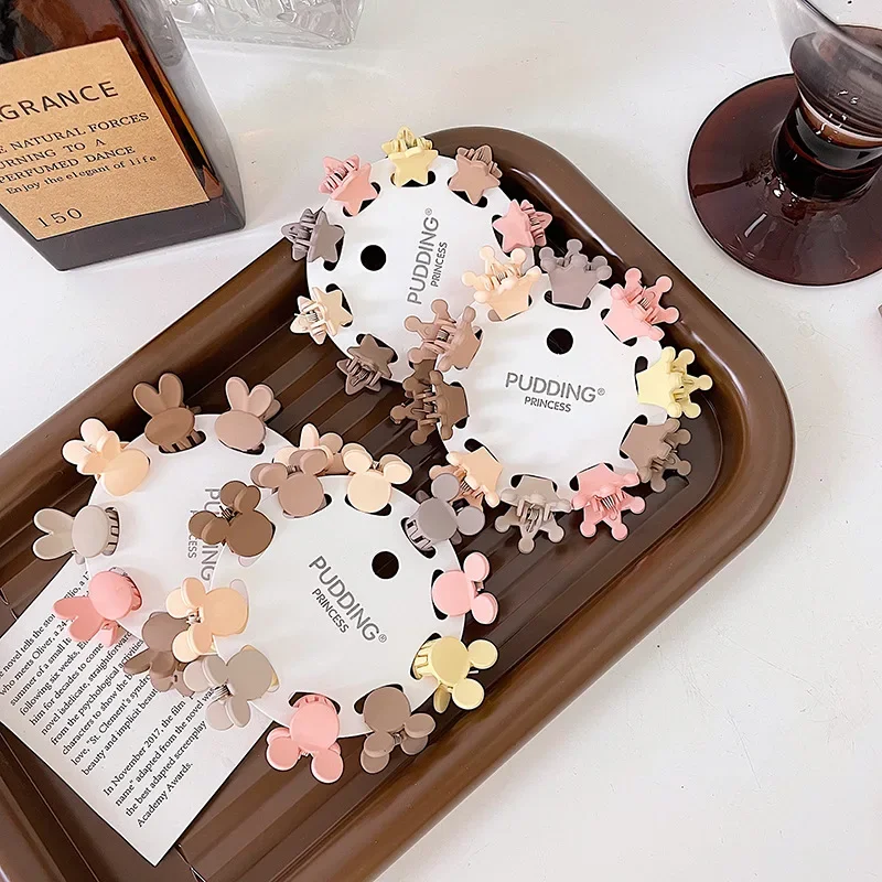 10PCS Cute Star Butterfly Candy Small Hair Claw Crab Hair Clips Girls Childs Mini Cartoon Hair Clamps Baby Hair Accessories Sets 2