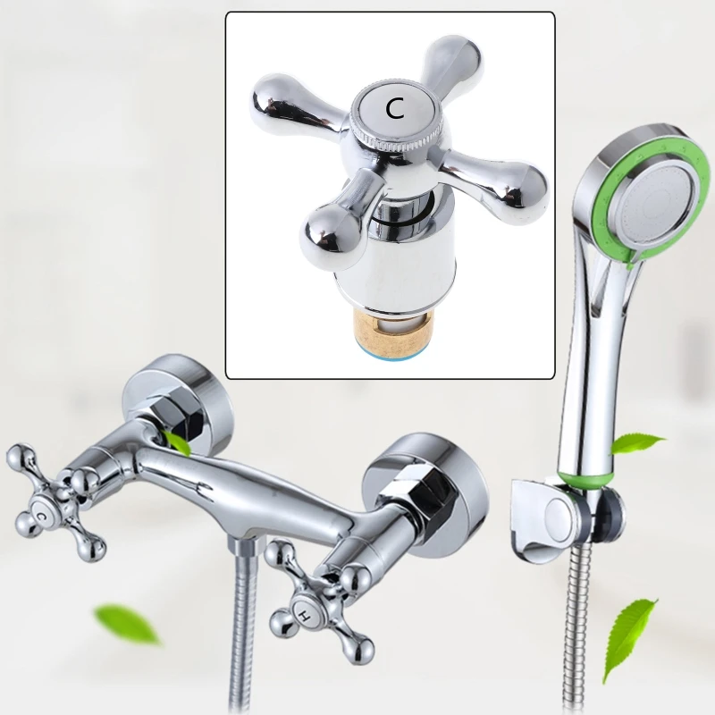 

Decor for Cross Handle Faucet Trim for Valve Sink Vanity Faucets Handle Replacem