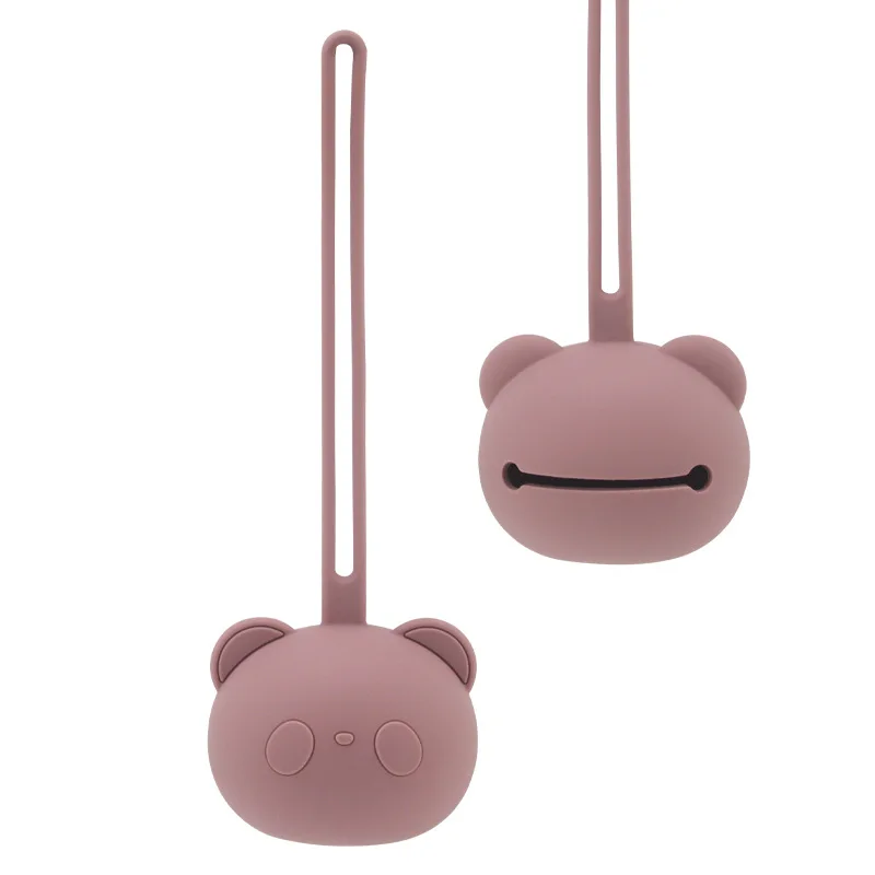 Silicone Nipple Storage Bag For Newborns Food Grade Personalized Kids Pacifier Holder Portable Bear Shape Nipple Case Attachment 6