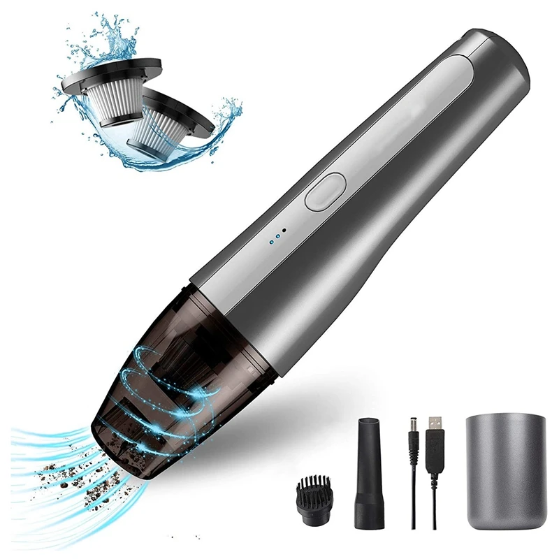 

Car Vacuum Cleaner 120W 8000Pa Strong Suction Mini Cordless Handheld Vacuum For Car Home Interior Quick Cleaning