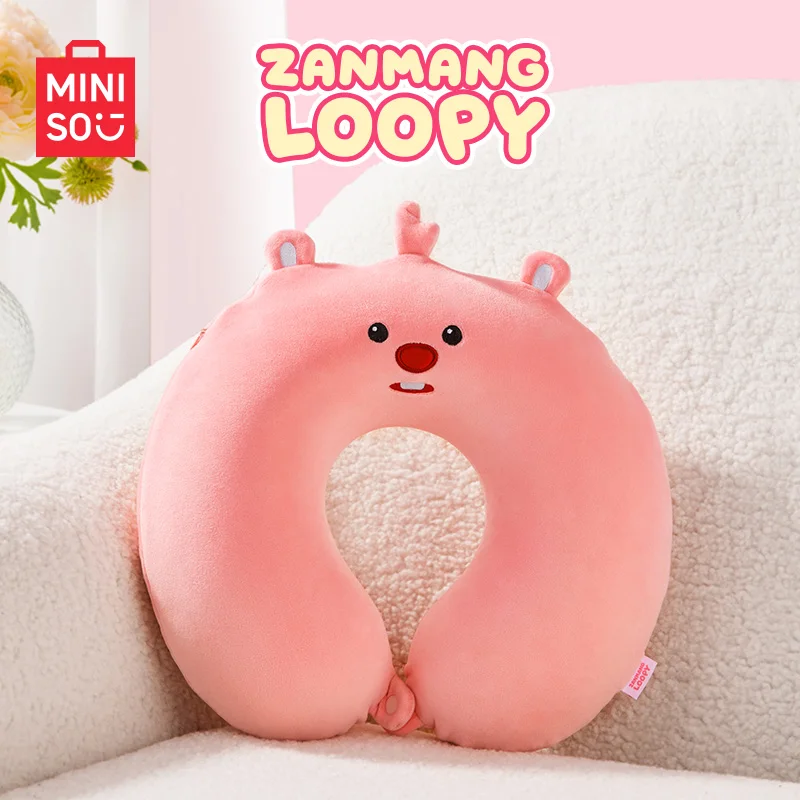 

MINISO LOOPY Cartoon Animation Series Cute and Simple U-shaped Pillow Neck Protector Sleep Nap Travel Seat Neck Pillow Nap Gifts