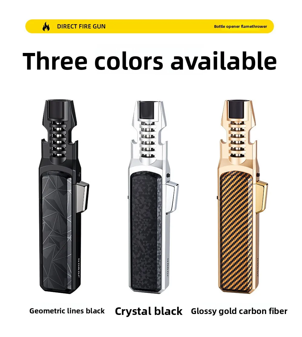 JOBON 1300 ° Large Flame Spray Gun Lighter Windproof Direct Spray Flame Outdoor Kitchen Cigar with Bottle Opener Lighter Sc387ab017b4b4635b5cb70832c26887aK