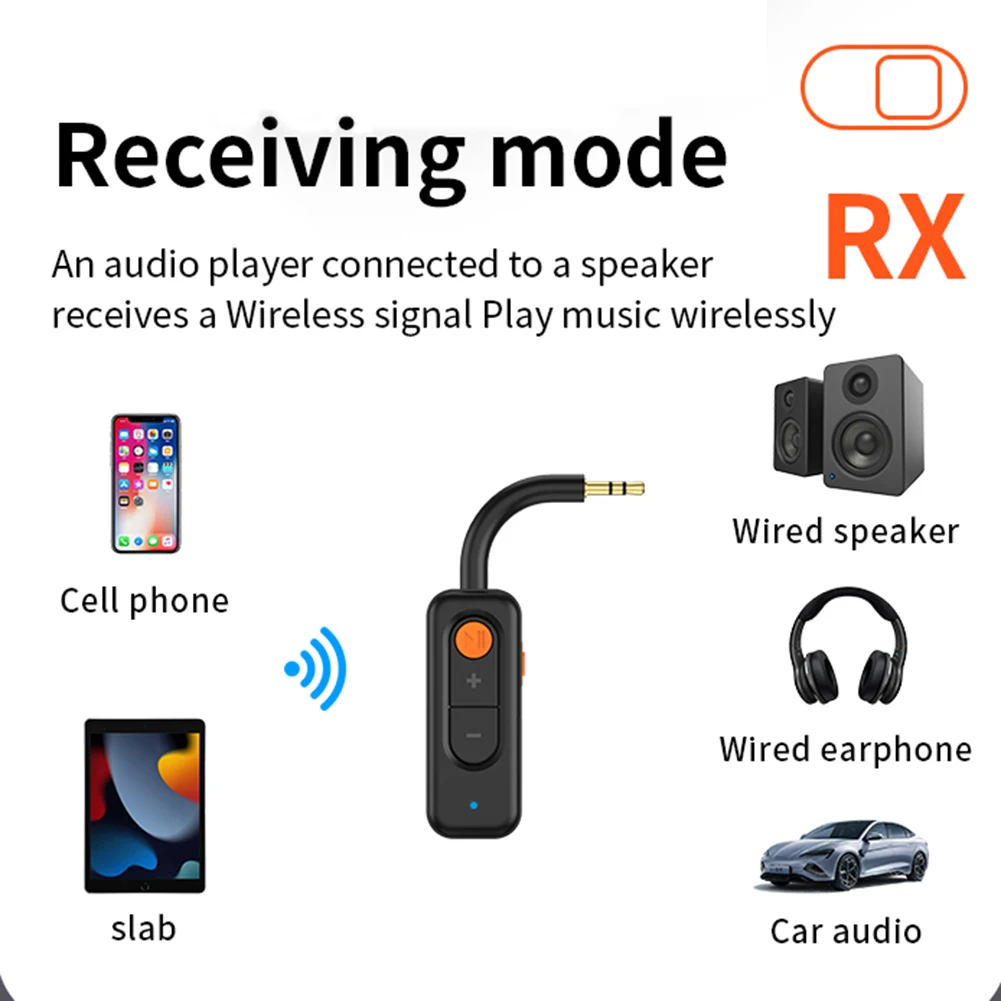 2 in 1 무선 오디오 어댑터 3.5mm AUX 블루투스 호환 5.4 오디오 수신기 TV 차량용 스피커 PC 헤드폰용 차량용 AUX 어댑터