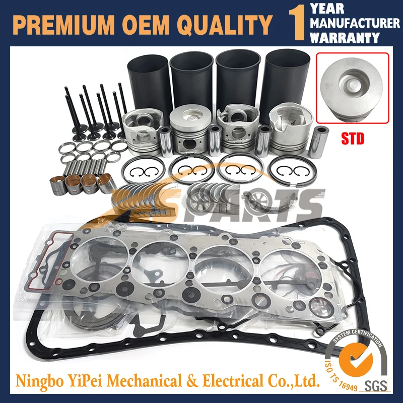 

4HF1 капитальный Ремонтный комплект для двигателя Isuzu NKR NPR 4.3L WPN400 NKR66 запчасти для грузовиков
